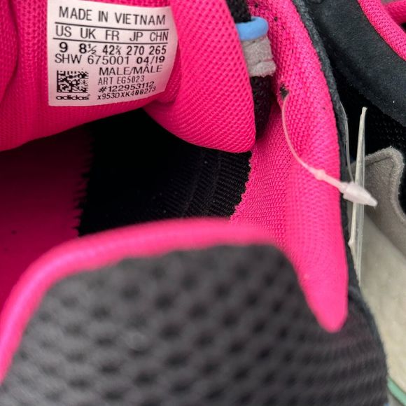 Adidas Tresc Running Boost Shoes Black Pink Mens Size 10 - Picture 12 of 12